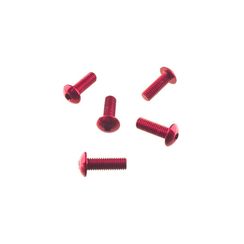 Viti Brugola Testa Bombata Rosse - in Ergal - M5x16