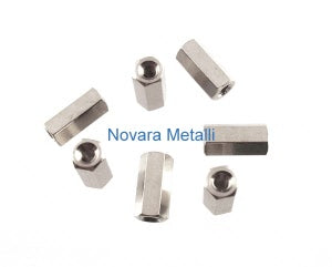 Distanziatori Filettati in Ottone Nichelato - Femmina - Femmina