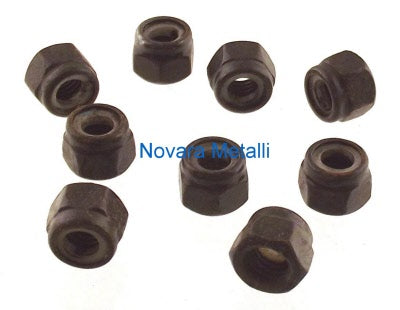 Dadi Autobloccanti Alti - Zincati Neri