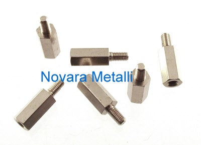 Distanziatori Filettati in Ottone Nichelato - Femmina - Maschio