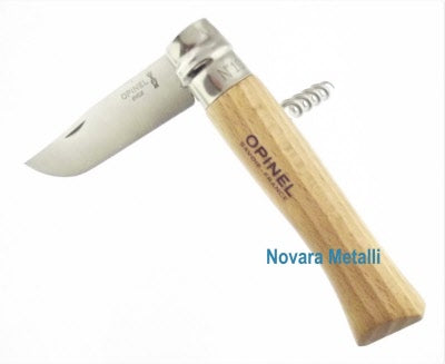 Coltello Opinel N°10 con Cavatappi - Acciaio Inox