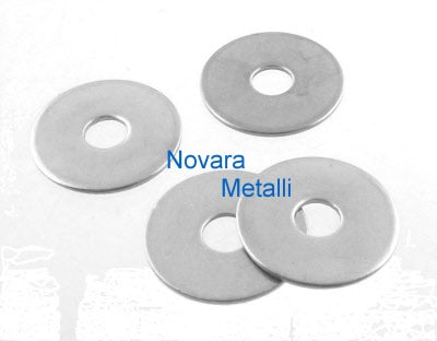 Rondelle Piane Fascia Larga in Pollici UNC - Inox A2