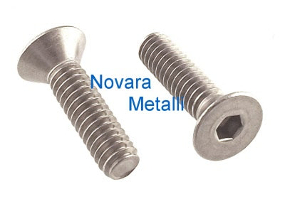 Viti Testa Piana Svasata in Pollici UNC - Inox A2 - Misura #8-32