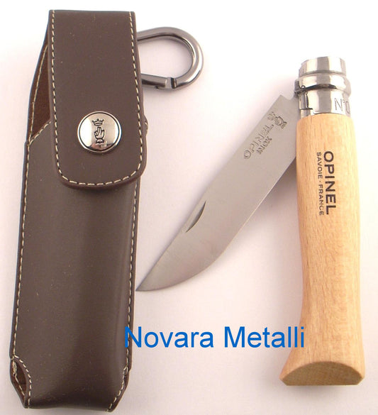 Coltello Opinel N°8 con Custodia - Acciaio al Carbonio