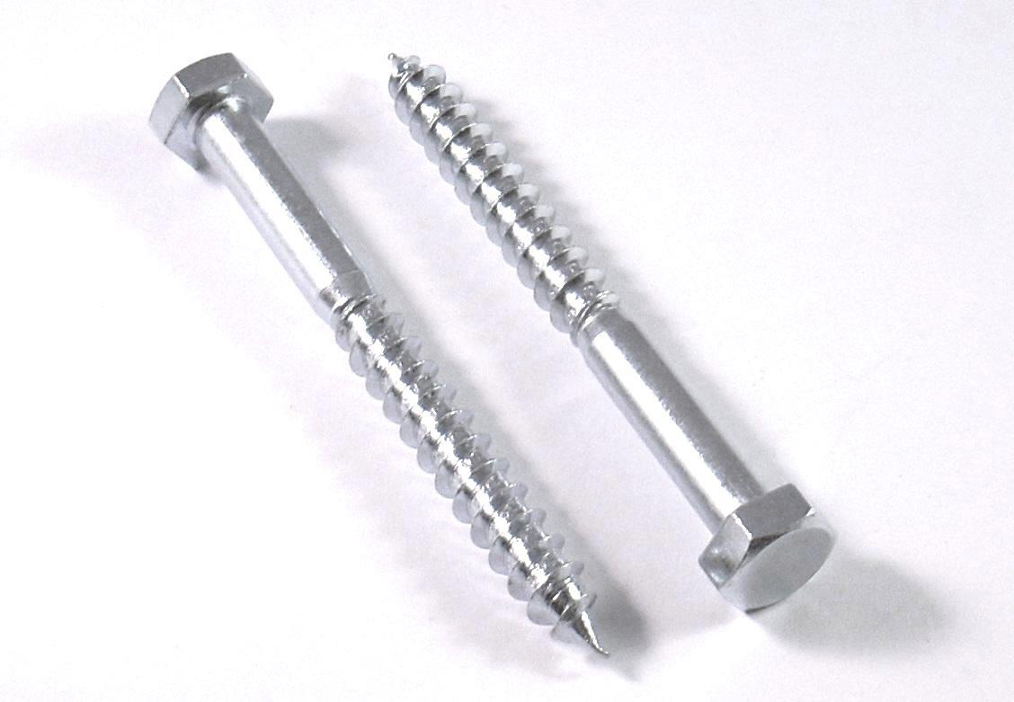 Tirafondi per Legno con Testa Esagonale - Misura 12mm