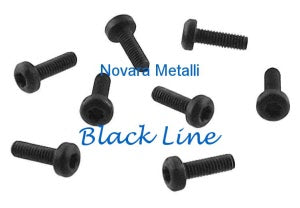 Viti Testa Cilindrica Torx Zincate con Finitura Nera - Misura M2