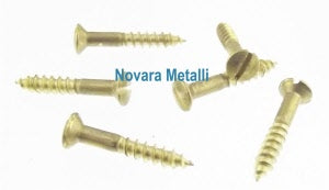 Viti per Legno in Ottone - Testa a Goccia di Sego - misura 1,6mm