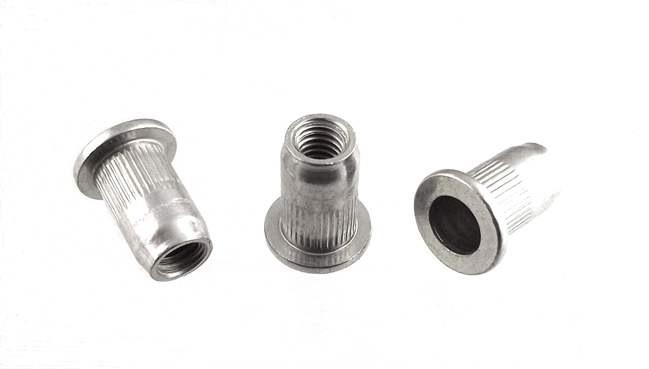 40 Dadi A Vite M6x10mm Per Legno - Inserti Filettati In Zincatura Blu/Bianca - Foto 7