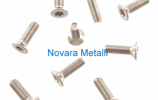 Viti Torx Testa Piana Svasata Inox A2