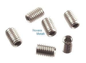 Grani Esagono Incassato Punta Piatta - Inox A2