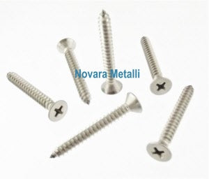 Viti Autofilettanti Testa Piana Svasata - Inox A2