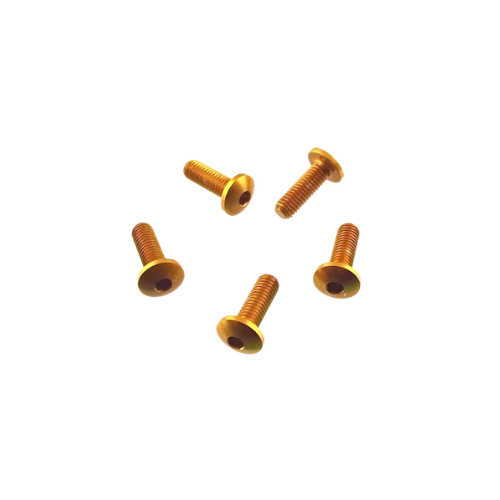 Viti Brugola Testa Bombata Oro - in Ergal - M5x16