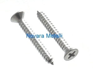 Viti Autofilettanti Testa Piana Svasata PH Zincate - misura 4,8mm