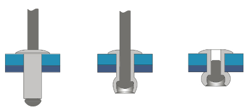 Rivetti in Alluminio Testa Tonda - 3mm